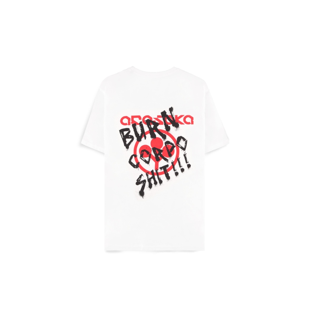Cyberpunk 2077 - The Devil's Ending Mens T-shirt - White